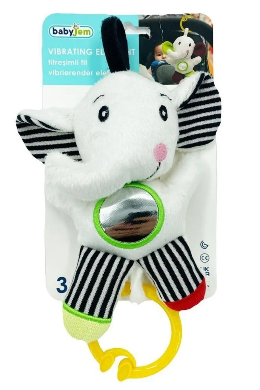 Titreşimli Fil Bebek Oyuncağı – Eğlenceli ve Rahatlatıcı Aktivite Oyuncağı (3 Ay+)