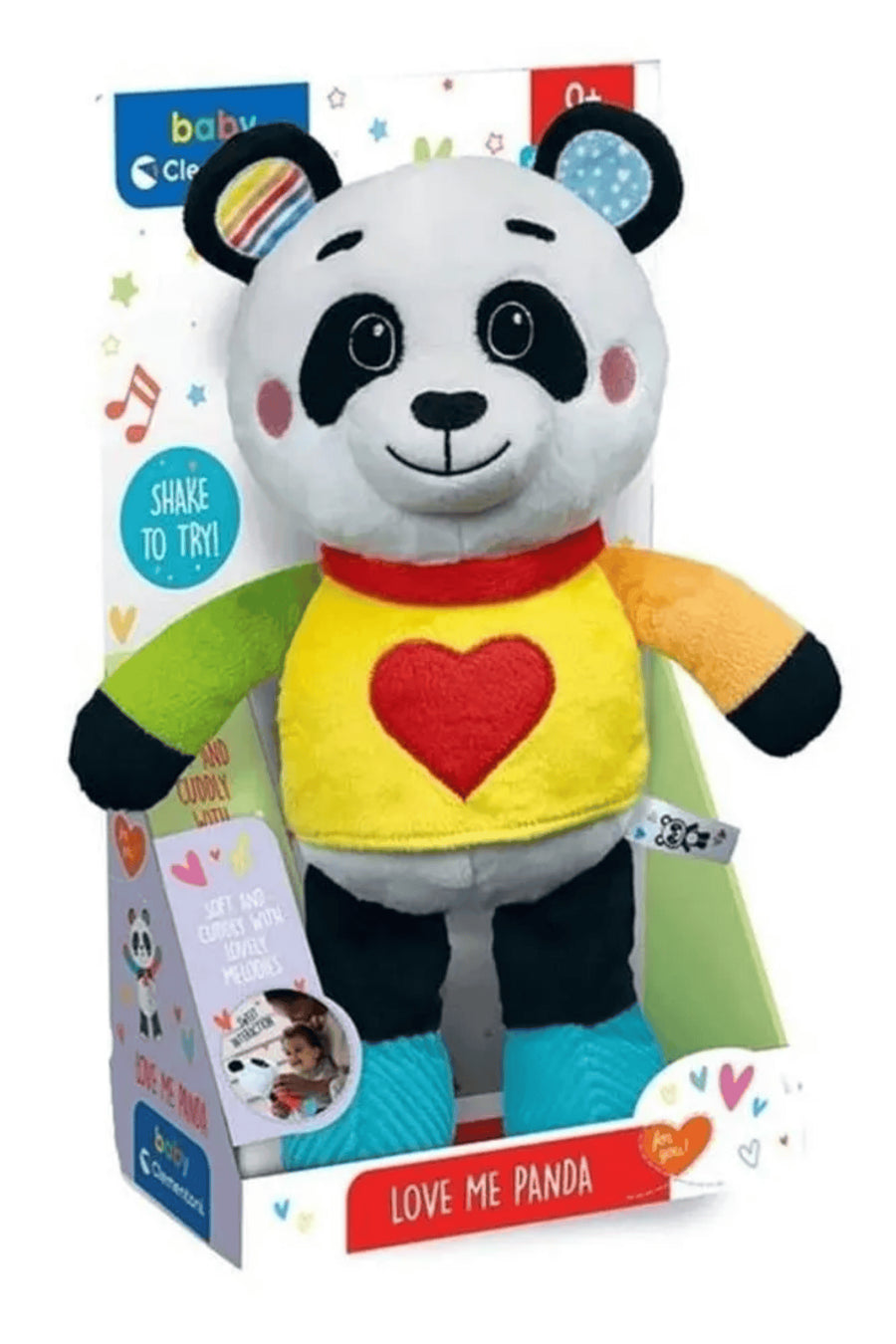 Renkli Panda Peluş Oyuncak - Bebekler İçin Eğitici ve Yumuşacık Dost