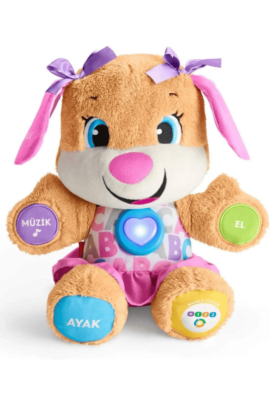 Eğitici ve Eğlenceli Peluş Oyuncak - Yaşa Göre Gelişim Eğitici Köpekçik'in Kız Kardeşi Fpp836