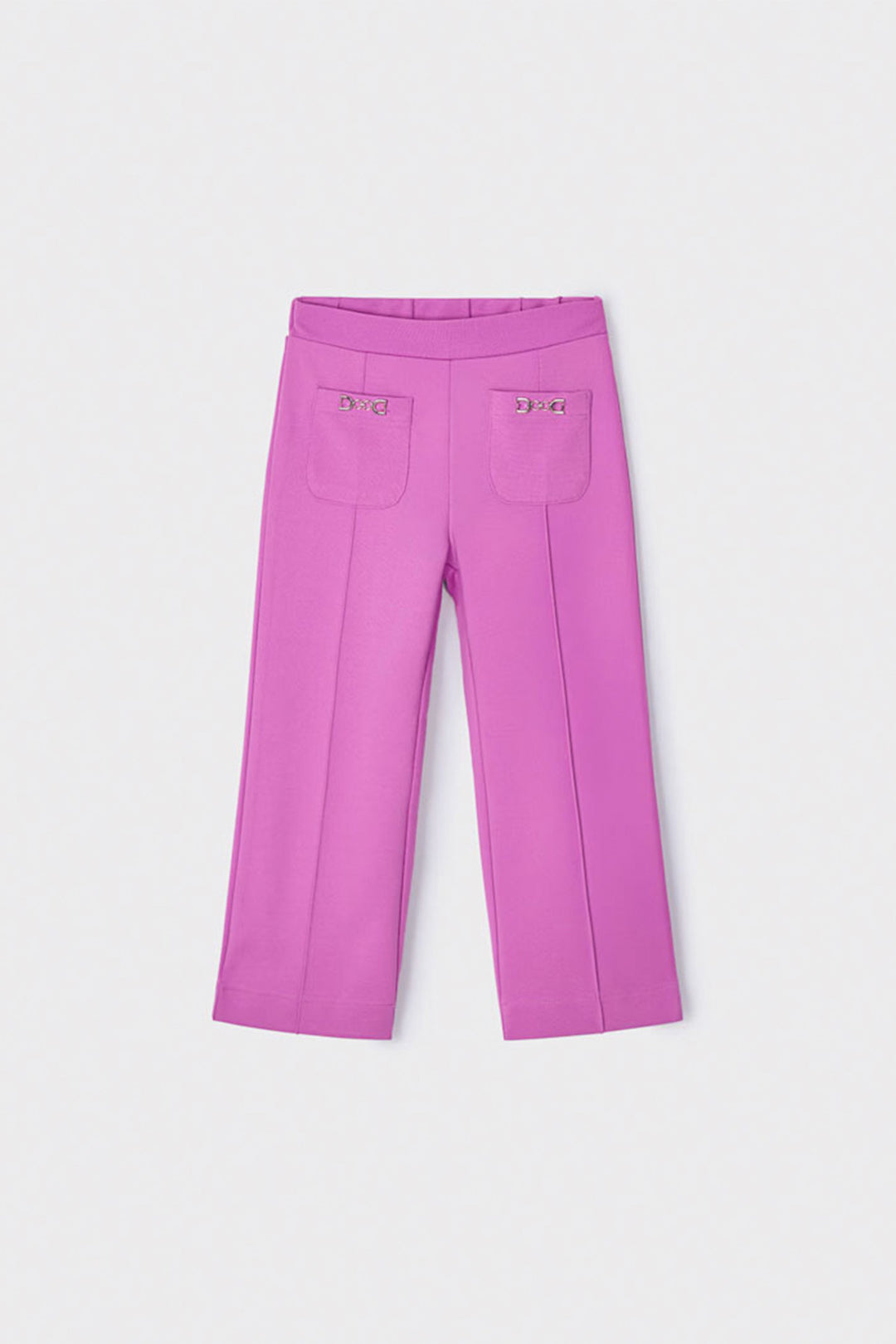 Yüksek Bel Geniş Paça Cepli Rahat Esnek  Günlük ve Özel Gün Bayramlık Kız Çocuk Pantolon