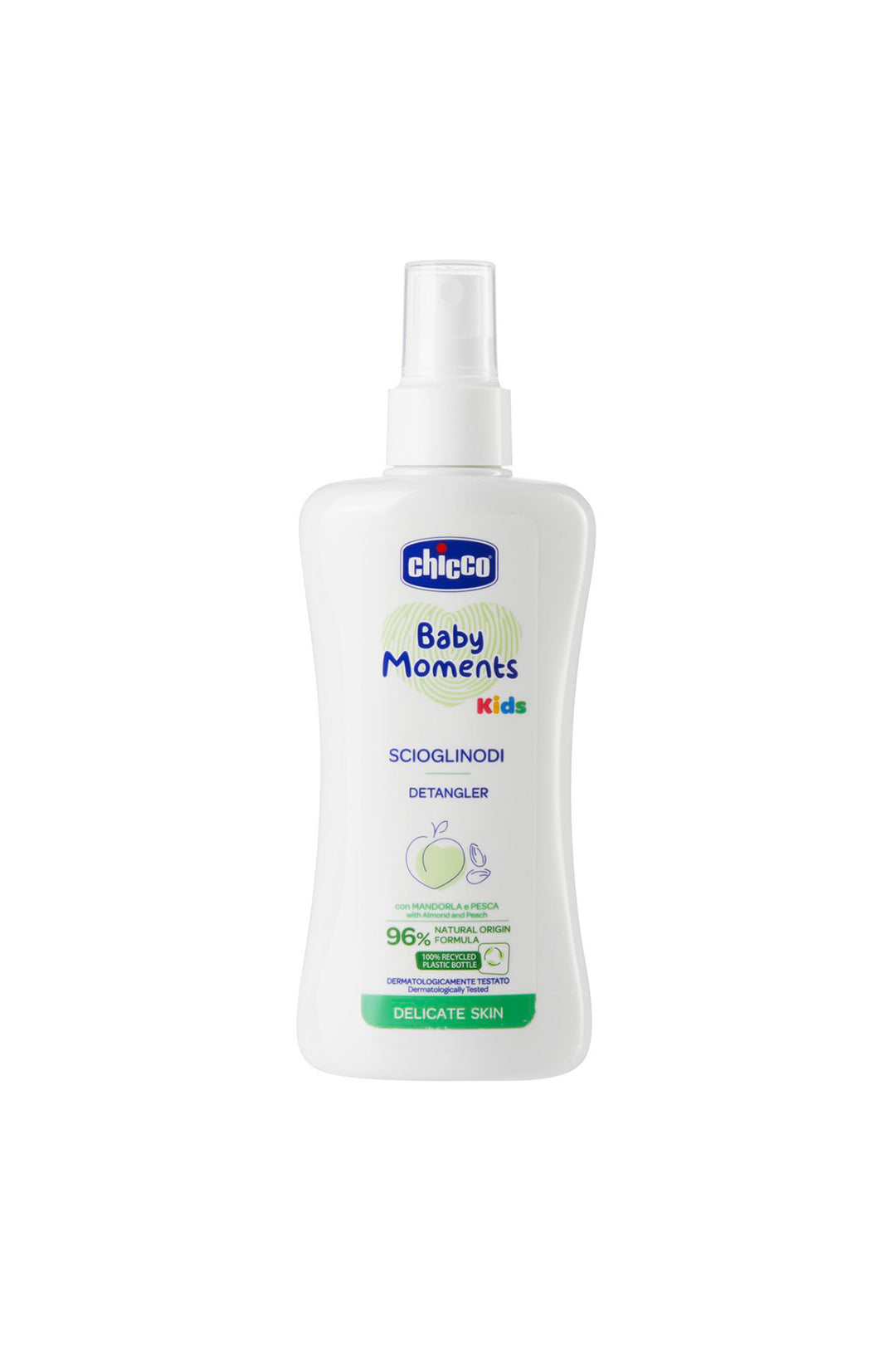 Chicco Baby Moments Kids 200 ml Hassas Ciltlere Uygun Doğal Kolay Tarama Saç Açıcı Sprey