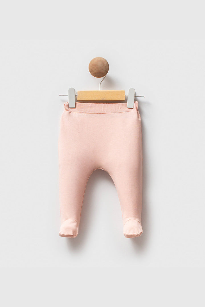 Pamuklu Çiçek Desenli Beli Lastikli Rahat Soft Touch Günlük Patikli 2’li Kız Bebek Alt