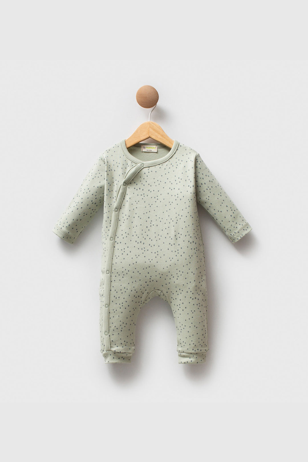 Uzun Kollu Pamuklu Yan Düğmeli Patiksiz Yumuşak Desenli Rahat Kalıp Erkek Bebek Tulum