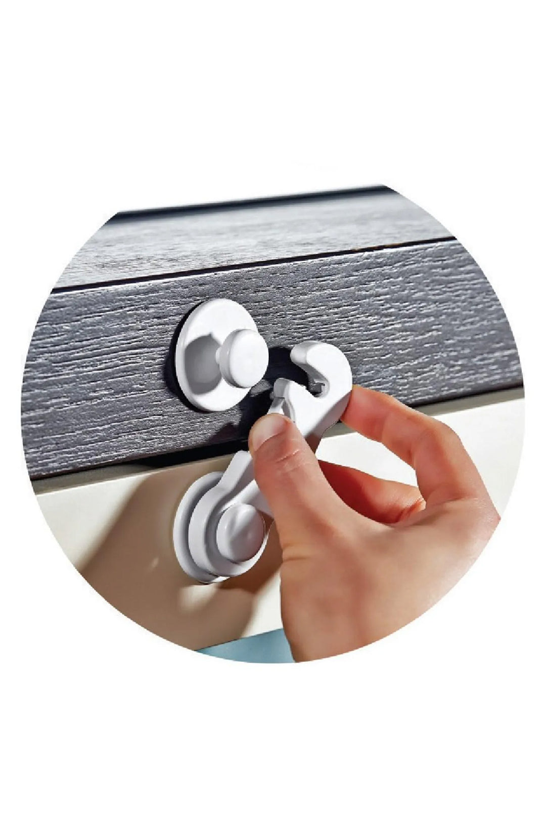 Babyjem Mini Çok Amaçlı Şeffaf  2li Set 0+ Ay Bebek Güvenlik Dolap ve Çekmece Kilidi