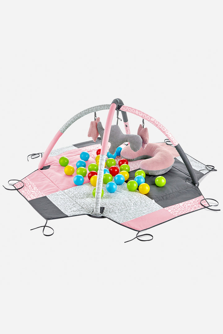 Babyjem Eğitici Aktivite ve Top Havuzlu Yumuşak Askılı Oyuncaklı Gelişim Oyun Halısı