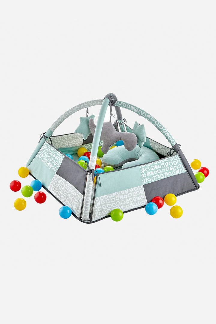 Babyjem Eğitici Aktivite ve Top Havuzlu Yumuşak Askılı Oyuncaklı Gelişim Oyun Halısı