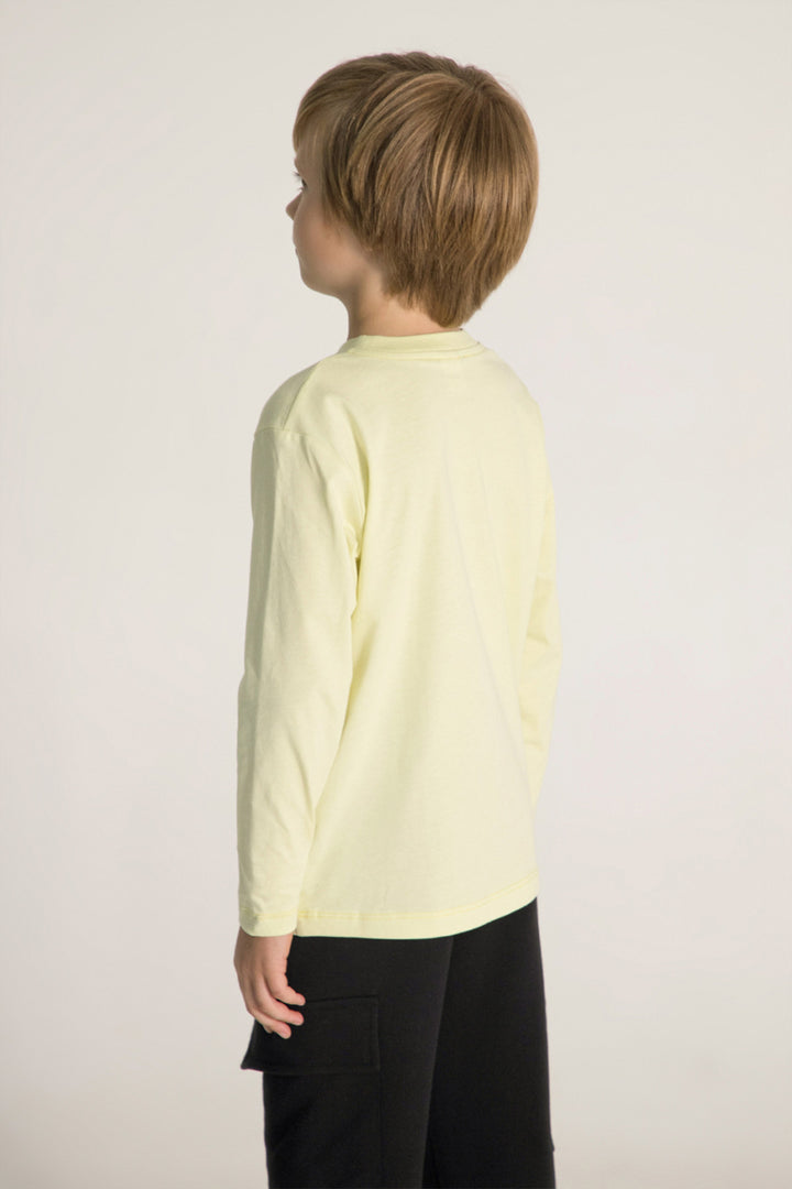 Erkek Çocuk Kargo Cepli 2'li Takım Uzun Kollu Baskılı Eşofman Takım