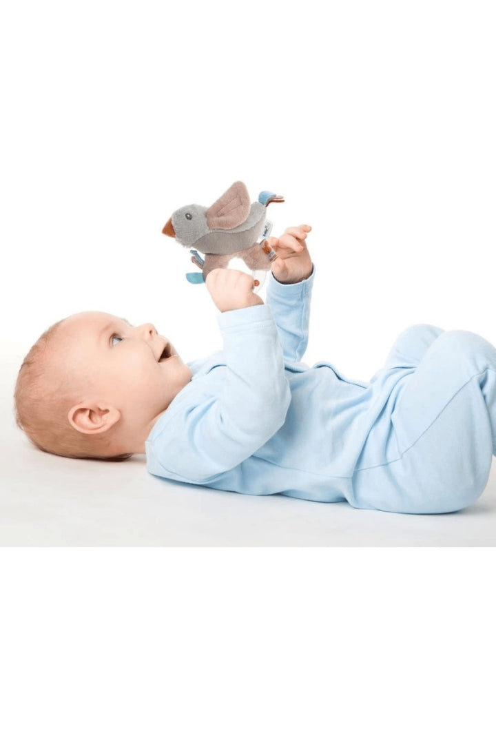Yumuşak Peluş Kuş Çıngıraklı Bebek Oyuncağı – Duyusal ve Motor Gelişim Desteği