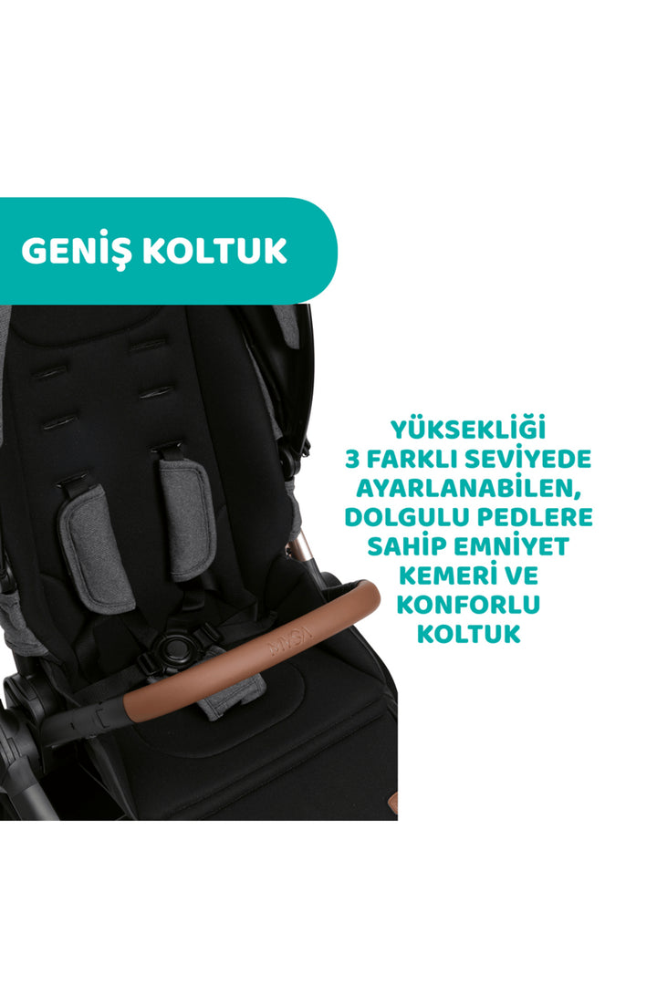 Chicco Mysa Bebek Arabası Silver Grey