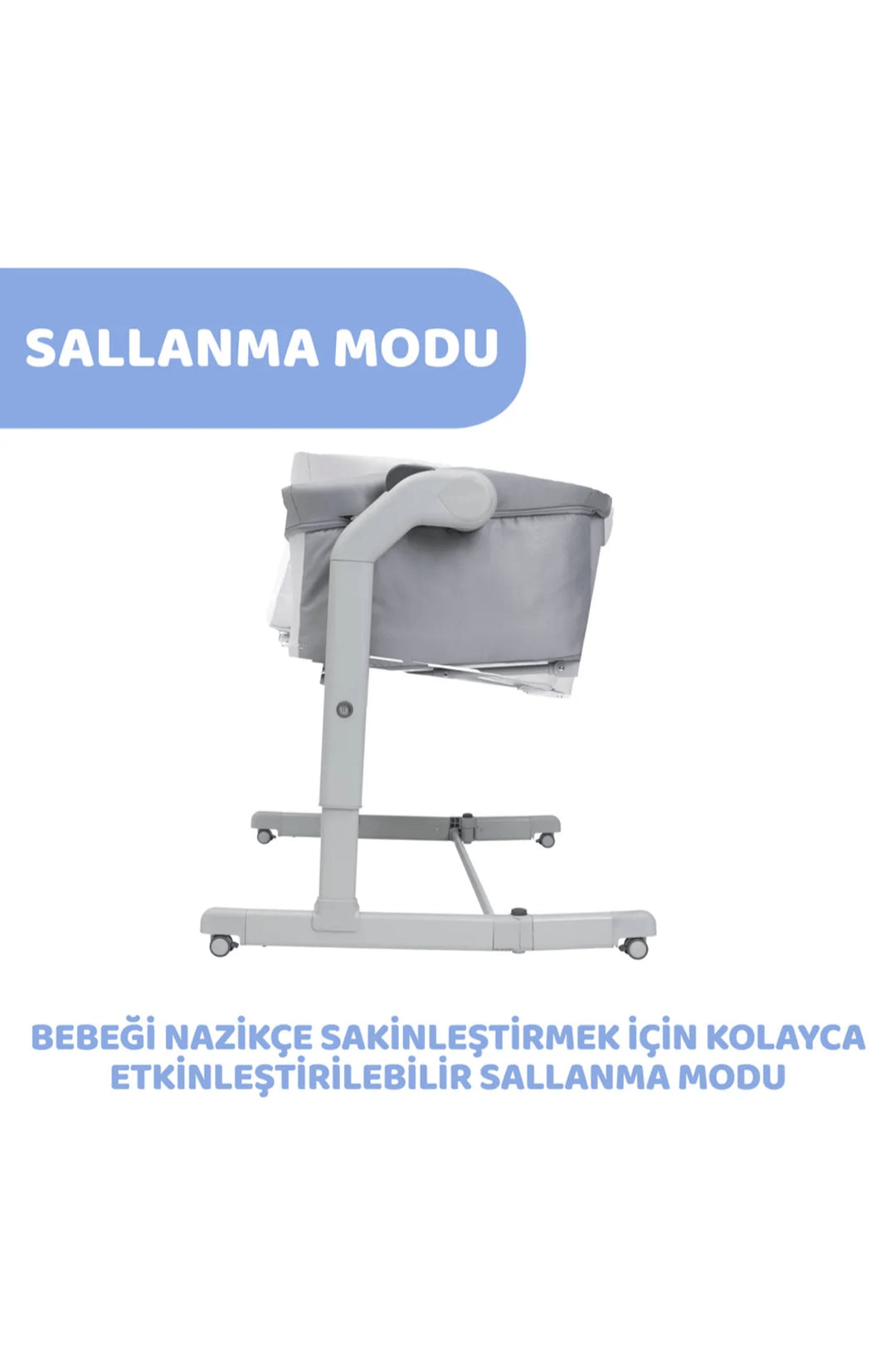 Chicco Next2me Magic Evo Grey Mist Anne Yanı Beşik