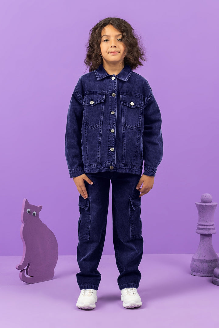 Erkek Çocuk Kargo Cepli Denim Pantolon