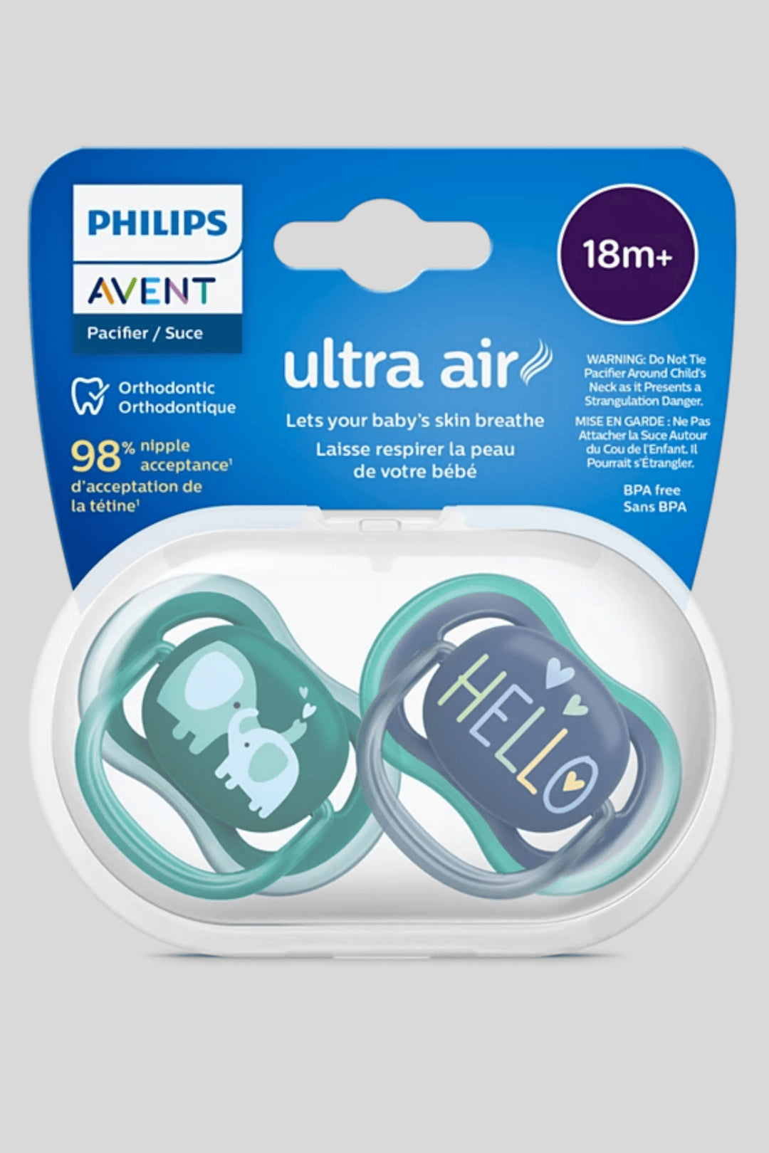 Philips Avent Ultra Air Fil Desenli Emzik 18 Ay+ (2’li Paket)