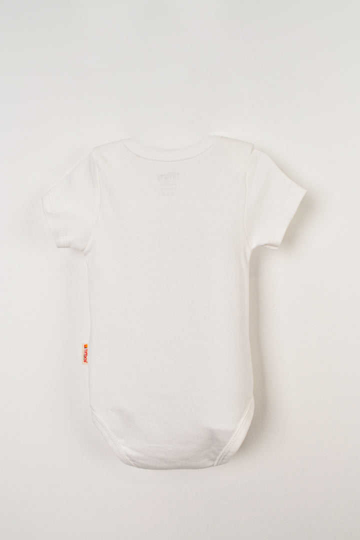 Unisex Bebek Yumuşak Doğal Baskılı 0-6 Ay 3’lü Kısa Kollu Pamuklu Kız Bebek Body