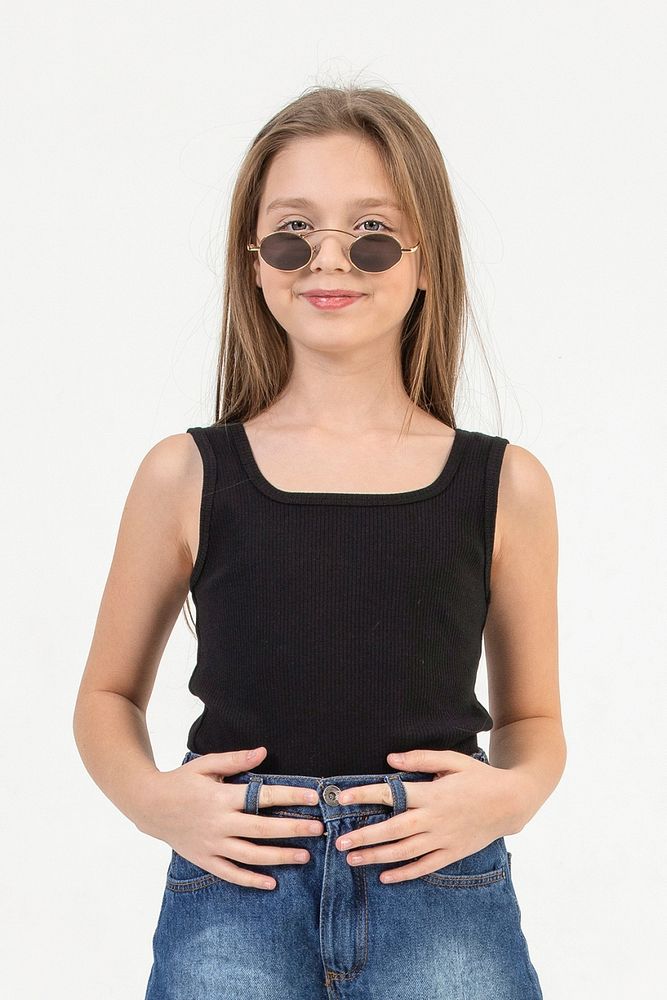Kalın Askılı Streç Pamuklu Kız Çocuk Body