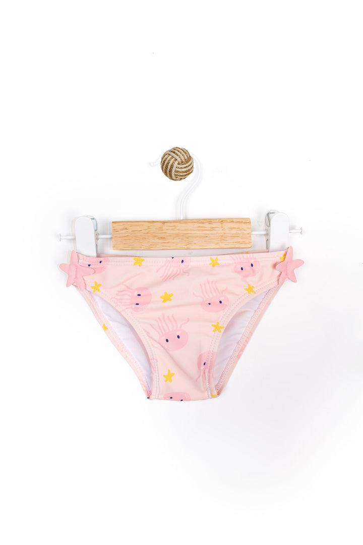 Yıldız Desenli Yumuşak Esnek Deniz ve Havuz İçin Rahat Kız Çocuk Bikini Altı Mayo