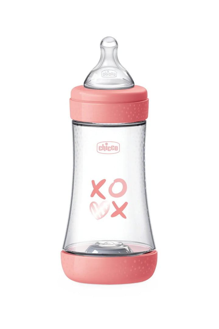 Chicco Perfect 5 240 ml XOXO Desenli Anti Kolik 2 Ay Intui Flow Sistemli Silikon Biberon