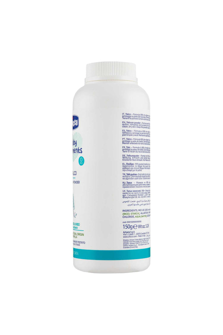 Chicco Baby Moments Talk 150 g %95 Doğal Kökenli Dermatolojik Olarak Onaylanmış Pudra