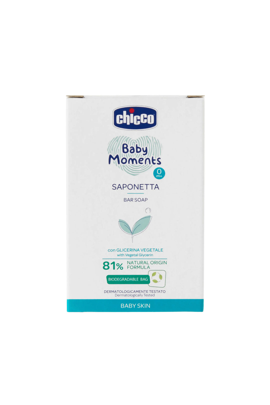 Chicco Baby Moments Bebek Sabunu 0 Ay 81% Doğal İçerikli Bitkisel Gliserinli Sabun