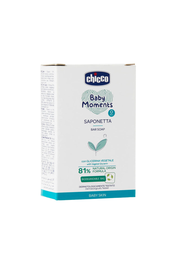 Chicco Baby Moments Bebek Sabunu 0 Ay 81% Doğal İçerikli Bitkisel Gliserinli Sabun