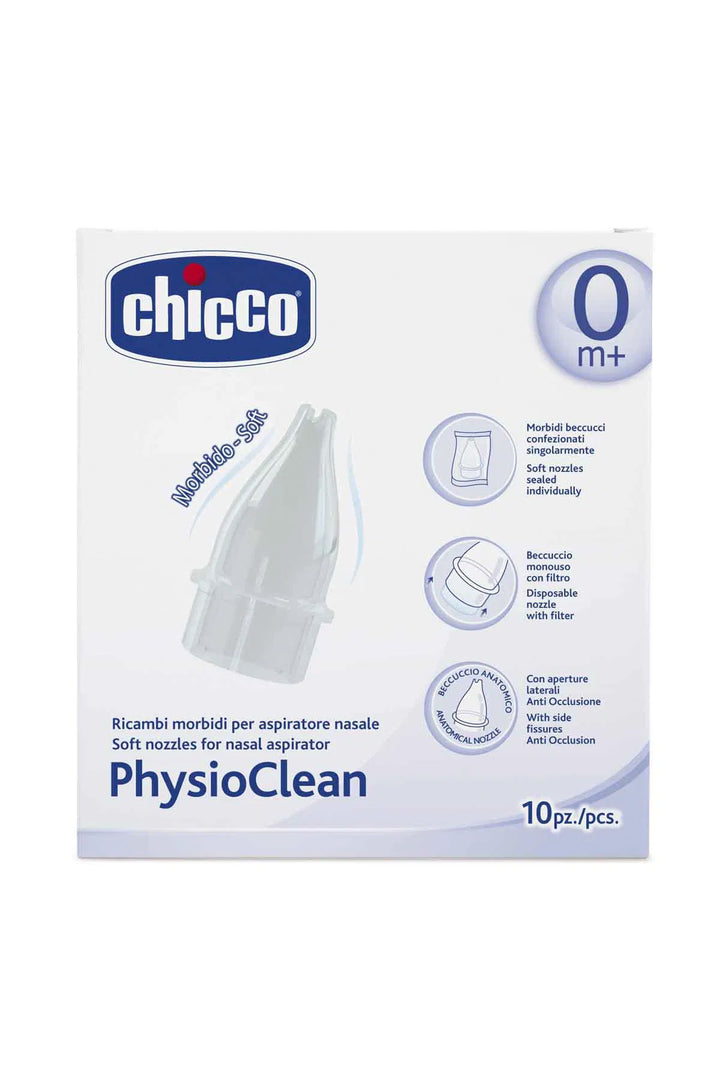 Chicco PhysioClean Yumuşak Uçlu 10lu Set Burun Aspiratörü Yedek Uç
