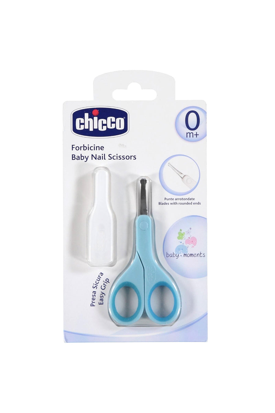 Chicco Yuvarlak Uçlu Güvenli 0 Ay+ Koruma Kapaklı Bebek Tırnak Makası