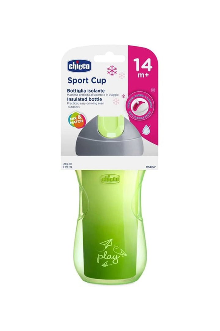 Chicco 14 Ay+ Sport 266 ml Çift Duvarlı Isıya Dayanıklı BPA İçermez Akıtmaz Uçlu Bardak