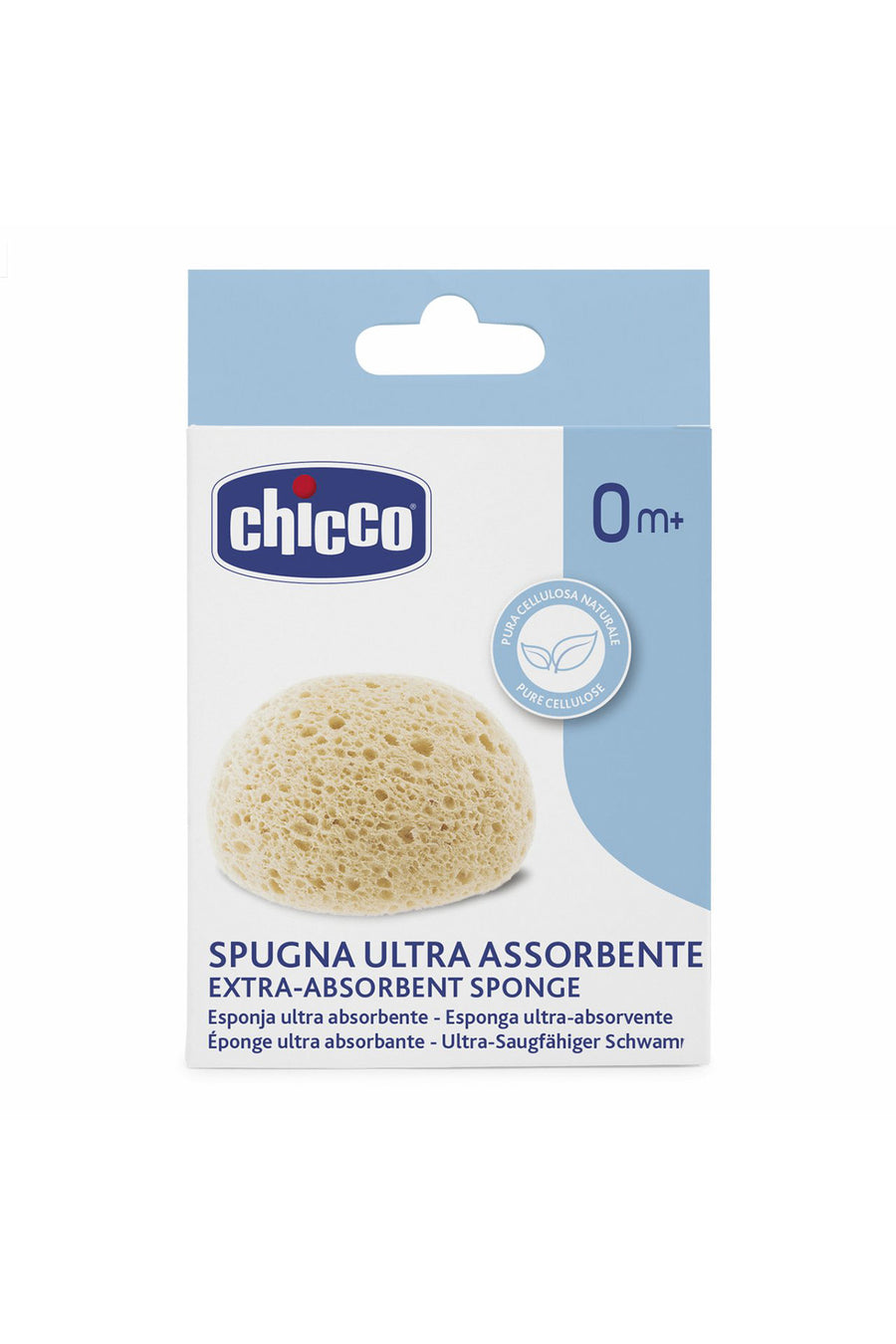 Chicco Ultra Emici Doğal Selüloz Yapılı Yumuşak Doku Yeni Doğanlara 0 Ay+ Banyo Süngeri