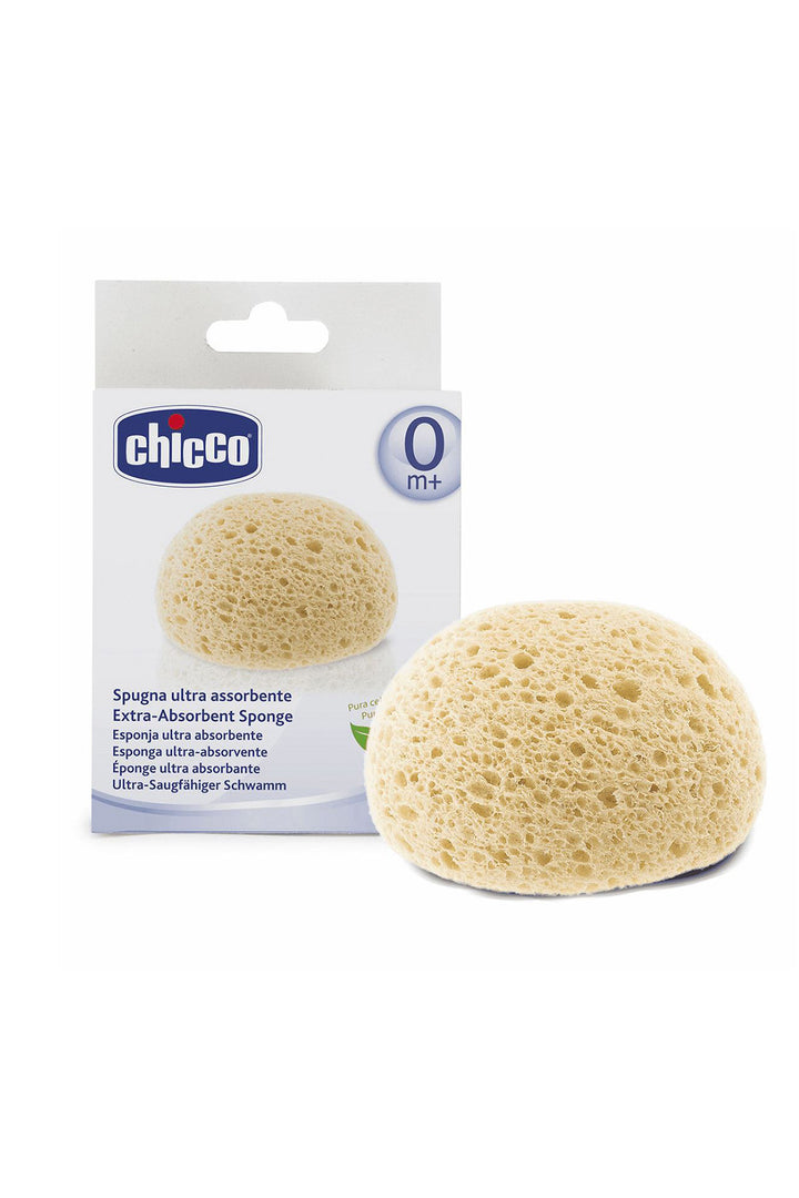 Chicco Ultra Emici Doğal Selüloz Yapılı Yumuşak Doku Yeni Doğanlara 0 Ay+ Banyo Süngeri