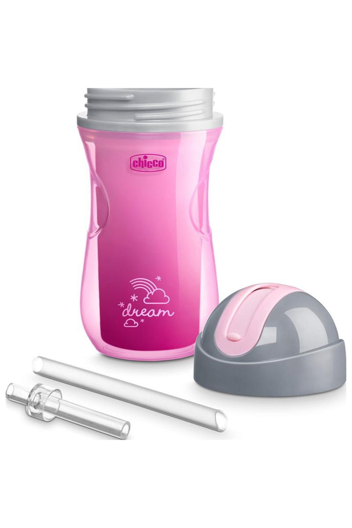 Chicco 14 Ay+ 266 ml Akıtmaz Yumuşak Pipetli Çift Duvarlı İzolasyonlu BPA İçermez Bardak