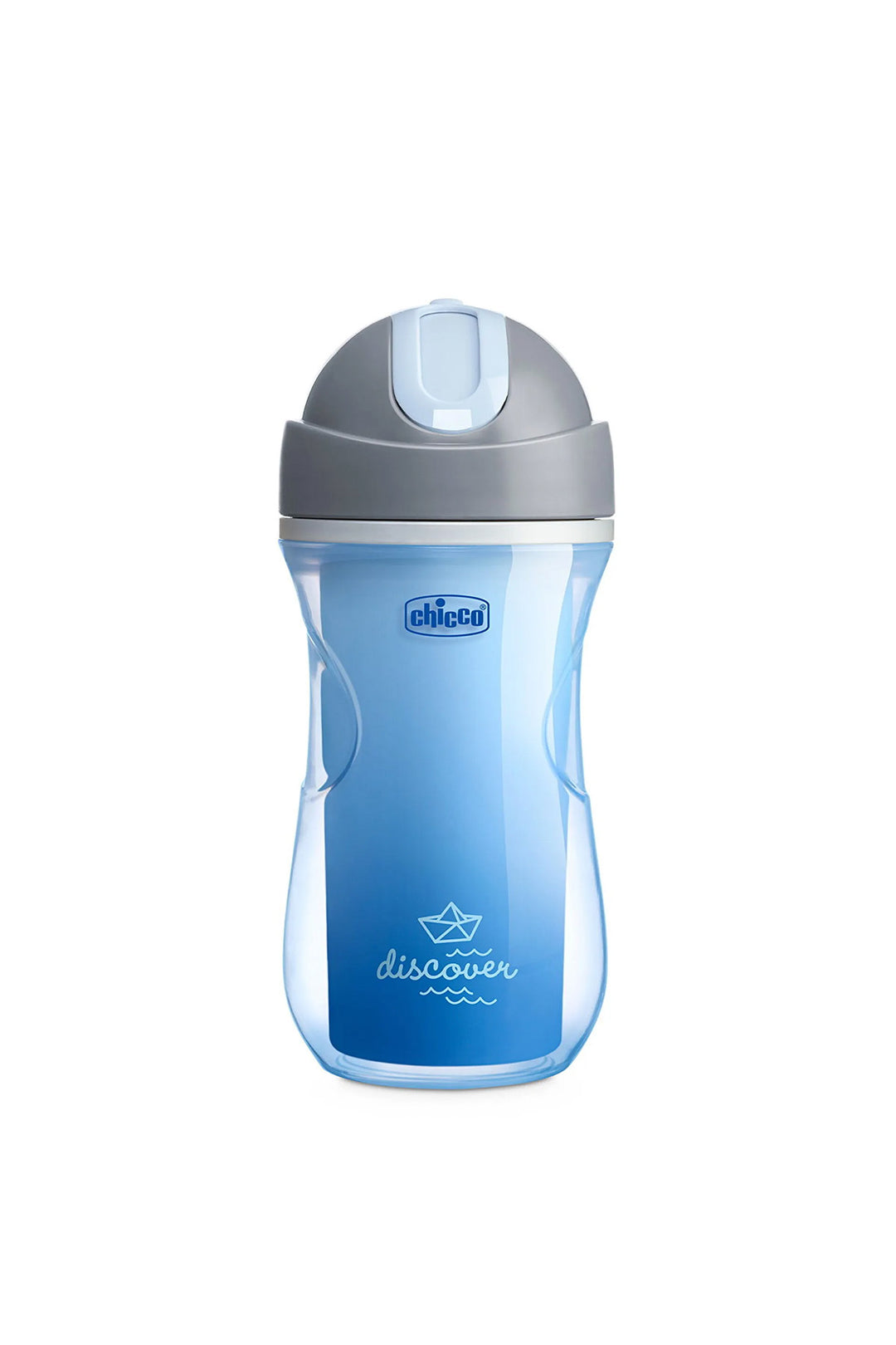 Chicco 14 Ay+ 266 ml Çift Katmanlı İzolasyonlu BPA İçermez Yumuşak Uçlu Mavi Bardak