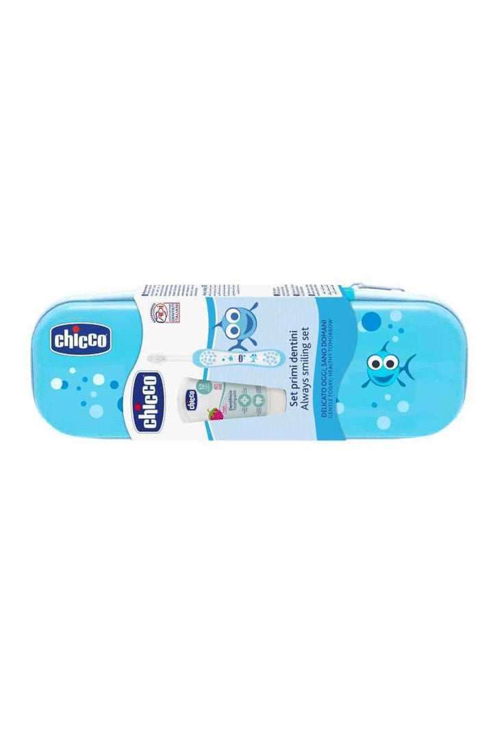 Chicco 12 Ay+ Çilek Aromalı Diş Macunu ve Diş Fırçası Saklama Kutulu Set Diş Fırçası