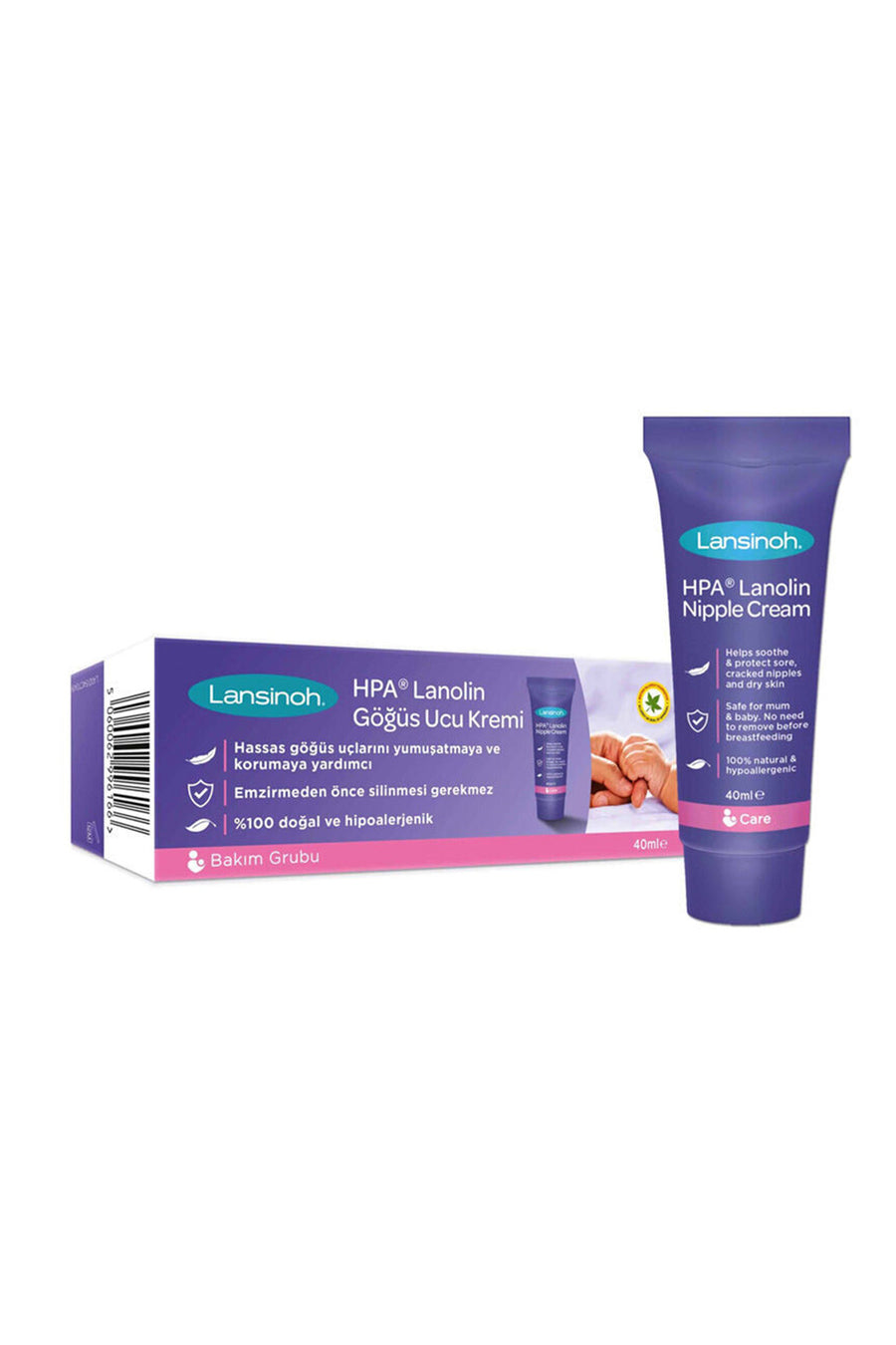 Lansinoh 40 ml %100 Doğal Hipoalerjenik Silinmeden Kullanılabilir Göğüs Ucu Kremi