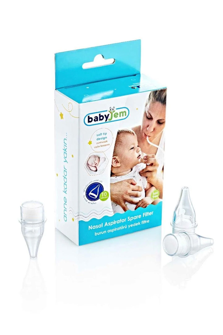 Babyjem Yedek Filtre Yumuşak Uçlu Hijyenik Kullanım 10lu Set Burun Adaptörü