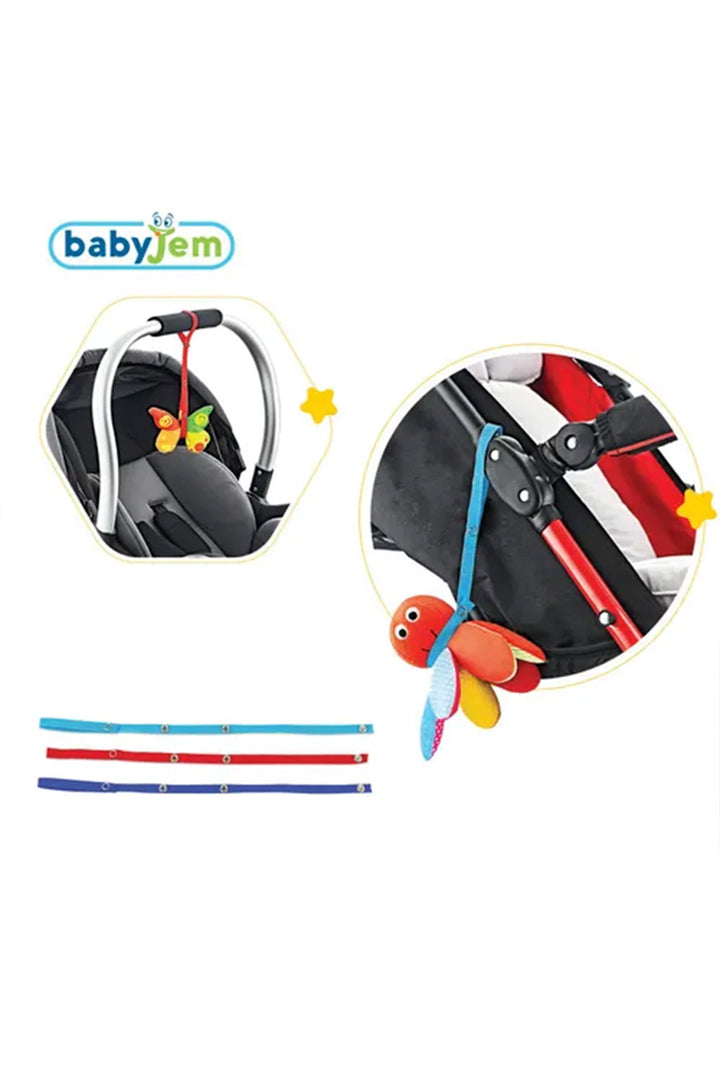 Babyjem Bebek Arabası Ana Kucağı ve Mama Sandalyesi İçin Pratik 3lü Askı İpi Oyuncak