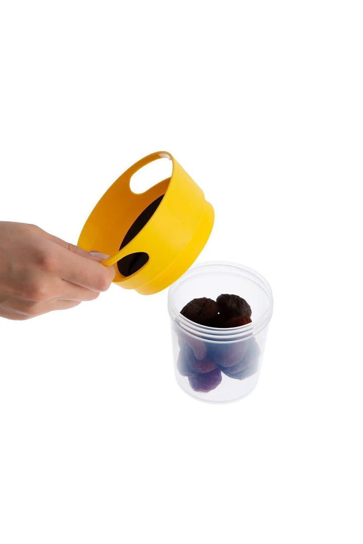 Dökülme Karşıtı Atıştırmalık Ergonomik Silikon Kapaklı Taşınabilir Mama Kabı