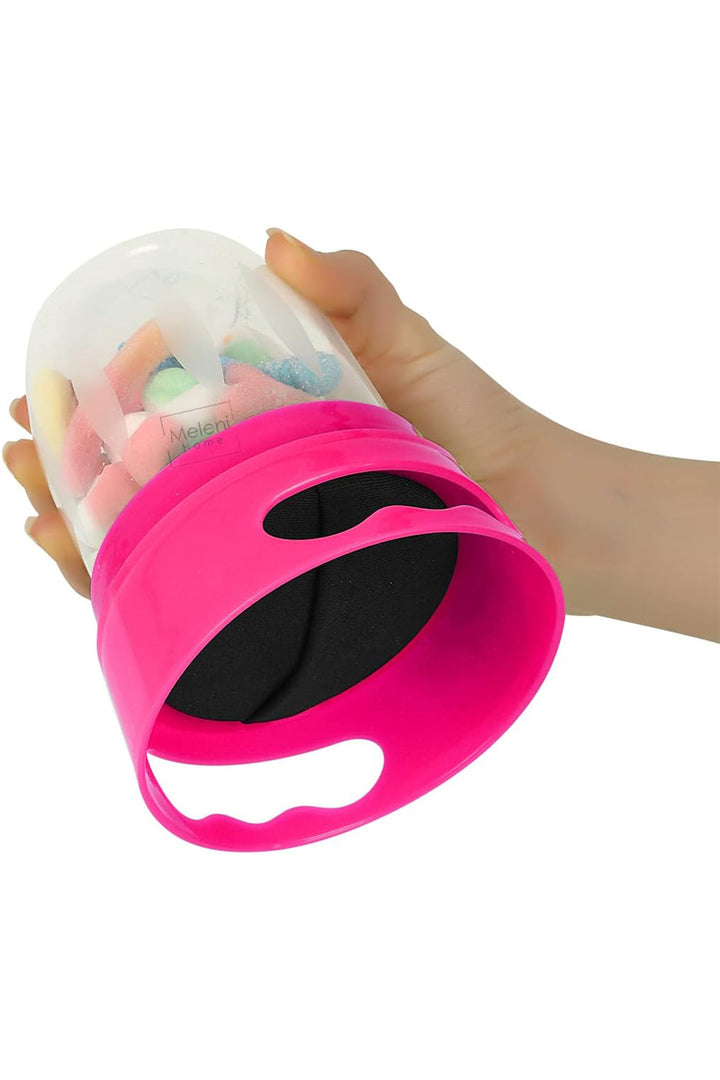 Dökülme Karşıtı Atıştırmalık Ergonomik Silikon Kapaklı Taşınabilir Mama Kabı