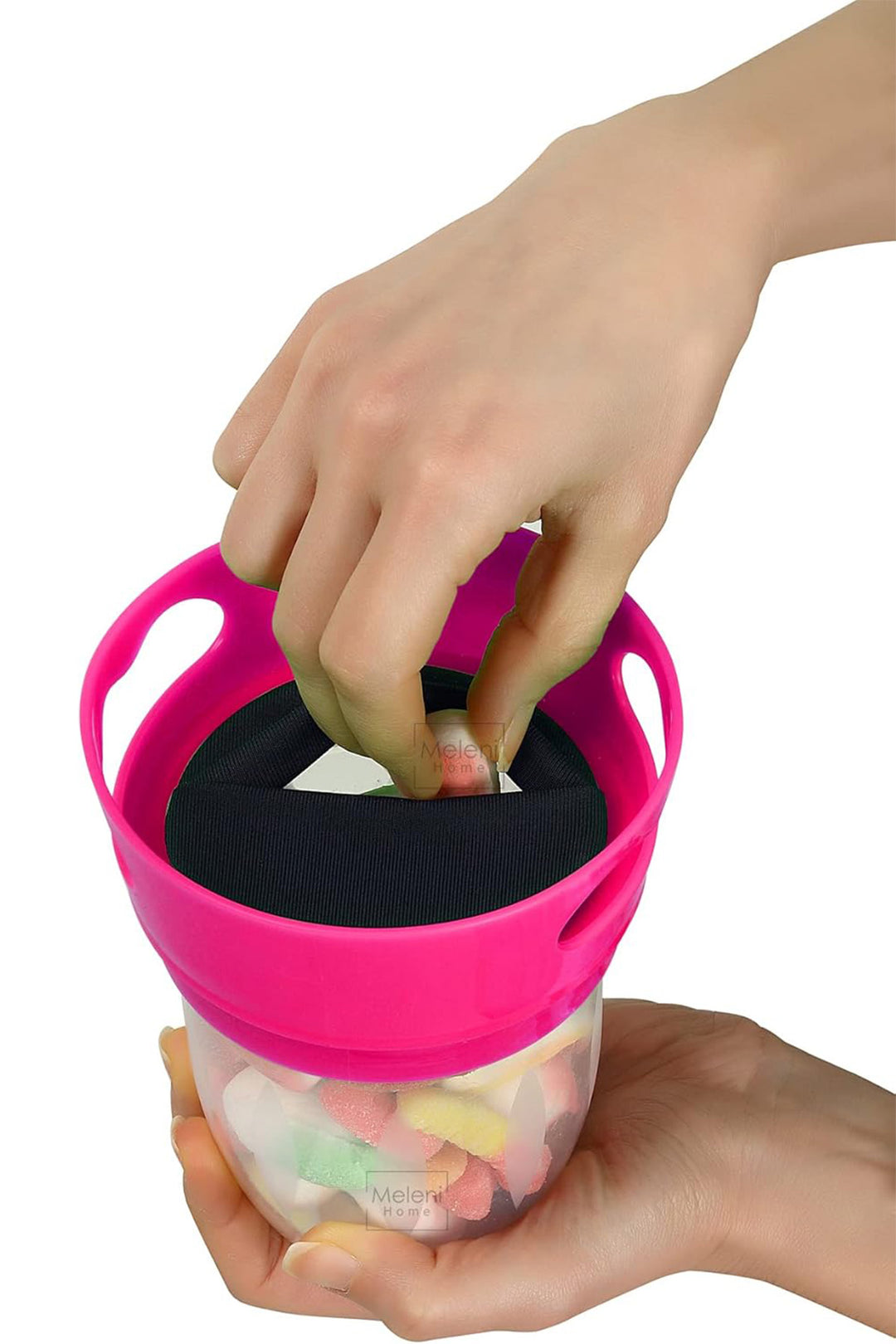 Dökülme Karşıtı Atıştırmalık Ergonomik Silikon Kapaklı Taşınabilir Mama Kabı