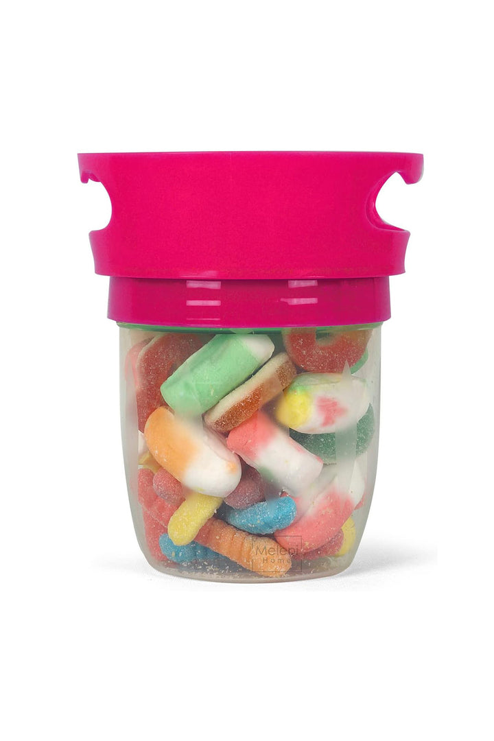 Dökülme Karşıtı Atıştırmalık Ergonomik Silikon Kapaklı Taşınabilir Mama Kabı