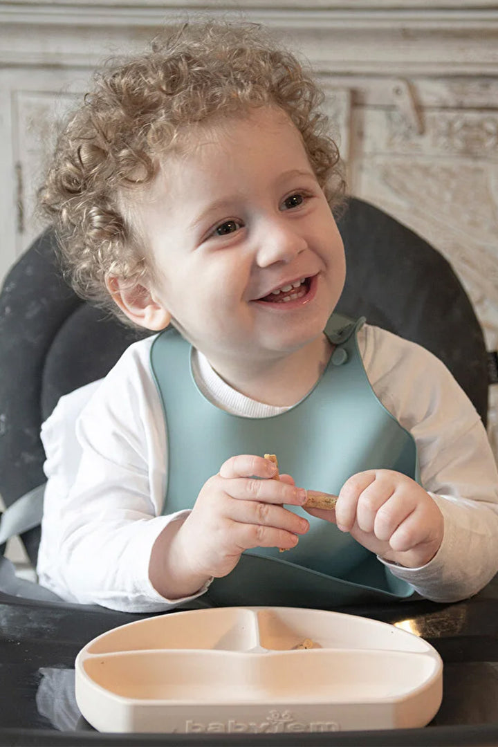 Babyjem Mini Silikon Mama Önlüğü Yumuşak Yapılı Ayarlanabilir Toplayıcılı Mama Önlüğü