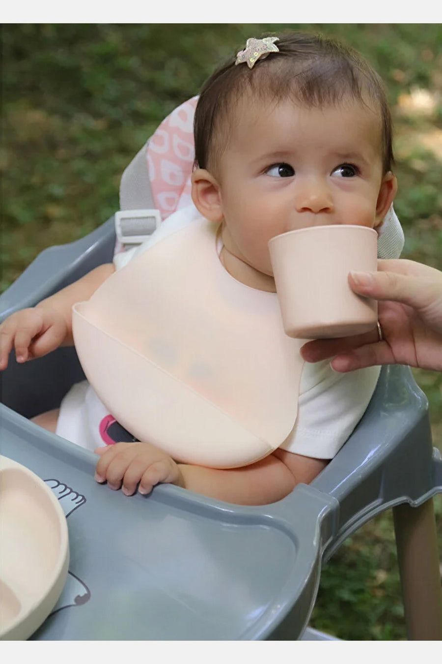 Babyjem Mini Silikon Mama Önlüğü Yumuşak Yapılı Ayarlanabilir Toplayıcılı Mama Önlüğü