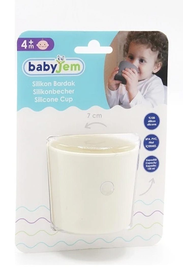 Babyjem Silikon Yumuşak ve Güvenli BPA İçermez 150 ml 4 Ay ve Üzeri Bebeklere Bardak