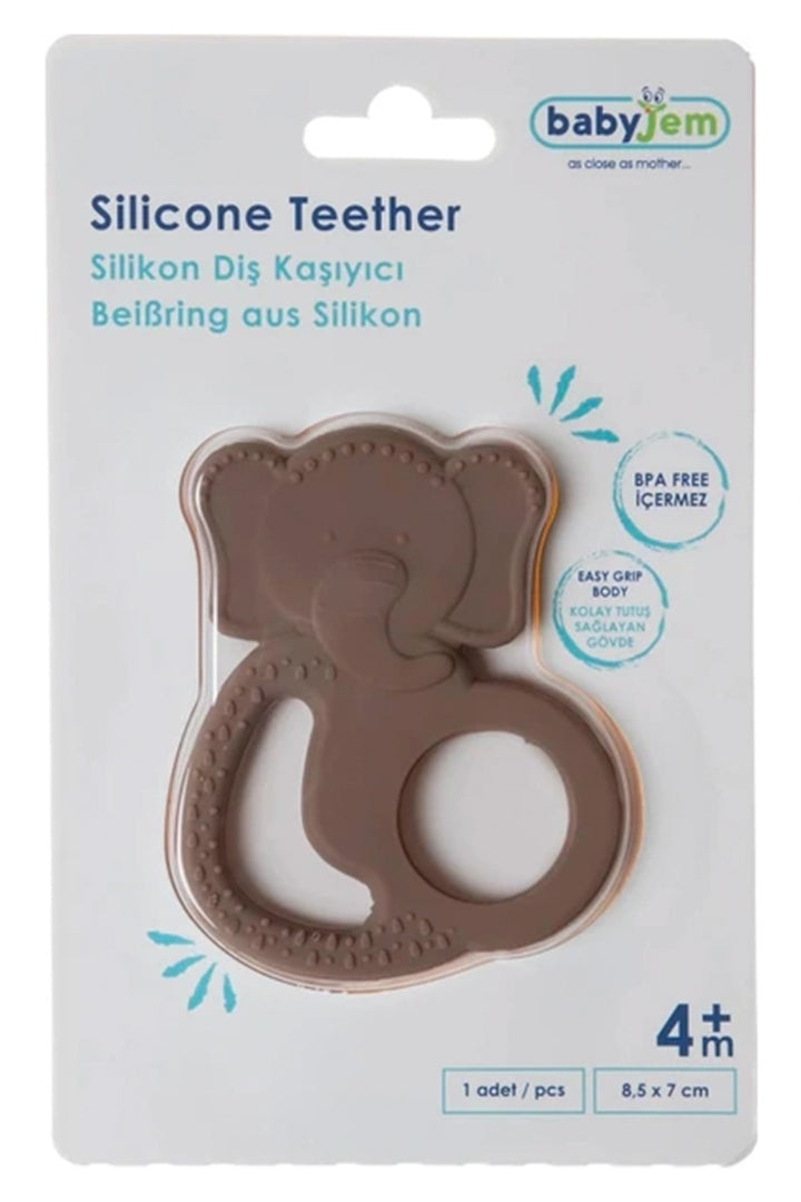 Babyjem Silikon Diş Kaşıyıcı 4 Ay ve Üzeri Bebekler Tutuşlu ve Yumuşak Yapı Aksesuar