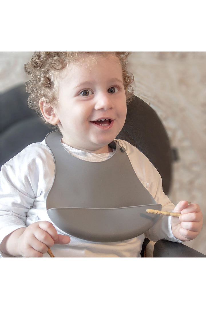Babyjem Silikon Vakum Tabanlı Tabak Mama Önlüğü Kaşık Bardak Beslenme Seti