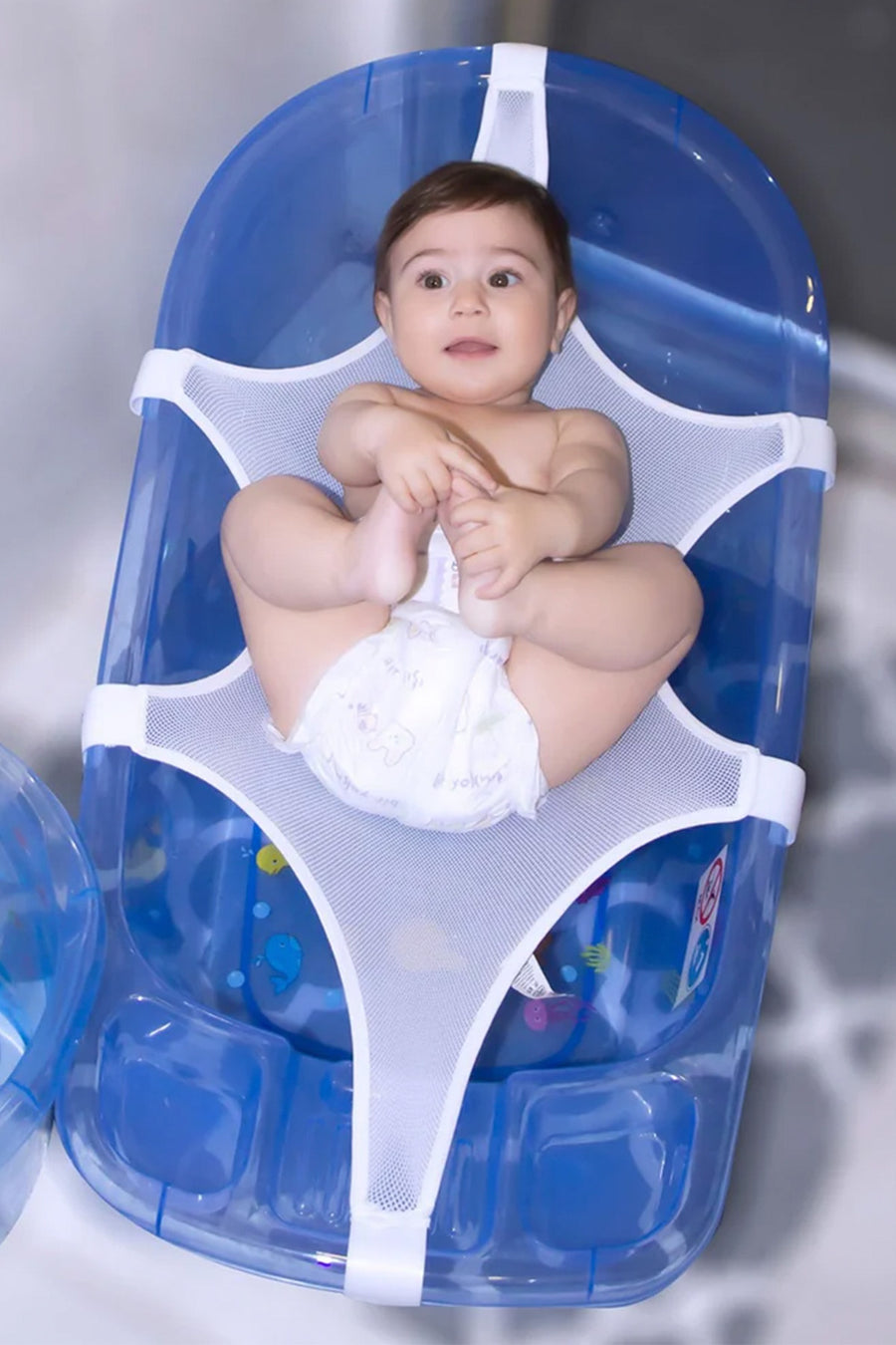 Babyjem Yumuşak ve Güvenli Yıkanma Desteği 0+ Ay Uyumlu Bebek Havlu Banyo Filesi