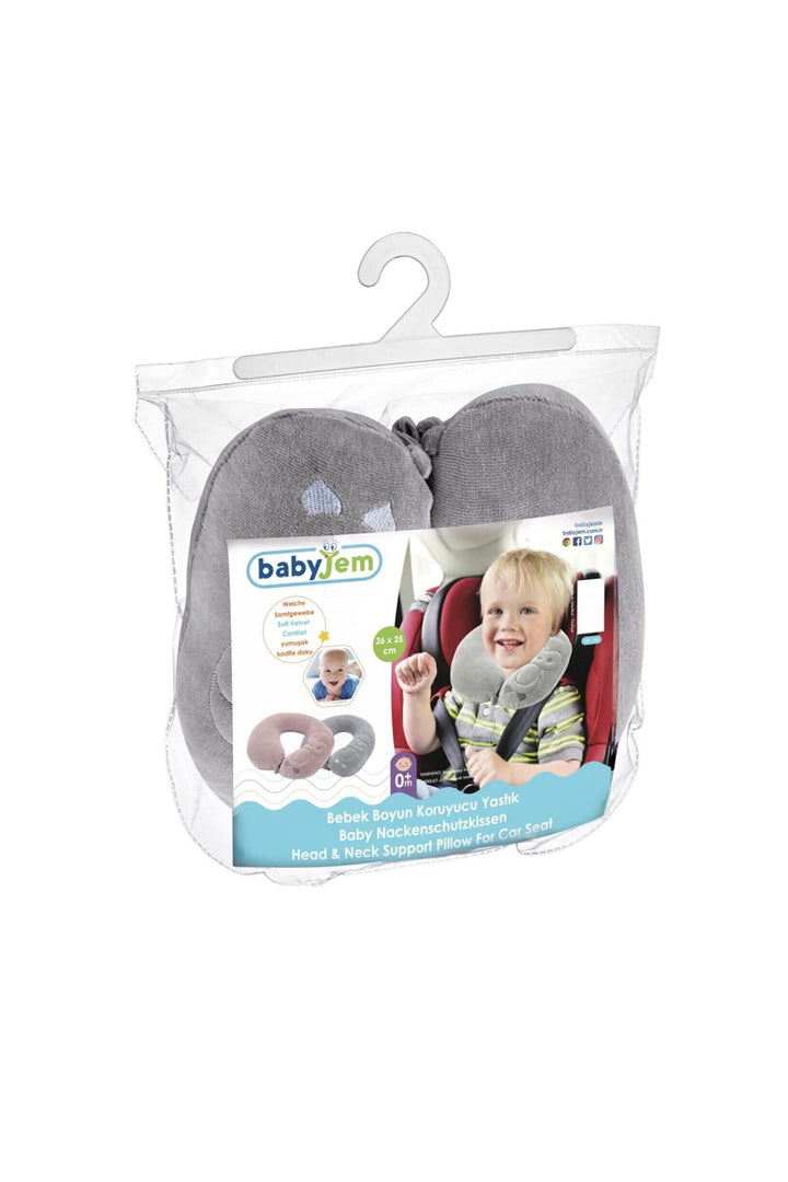 Babyjem Bebek Boyun Koruyucu – 0+ Ay Araç Koltuğu Uyumlu Yumuşak Kadife Dokulu Yastık