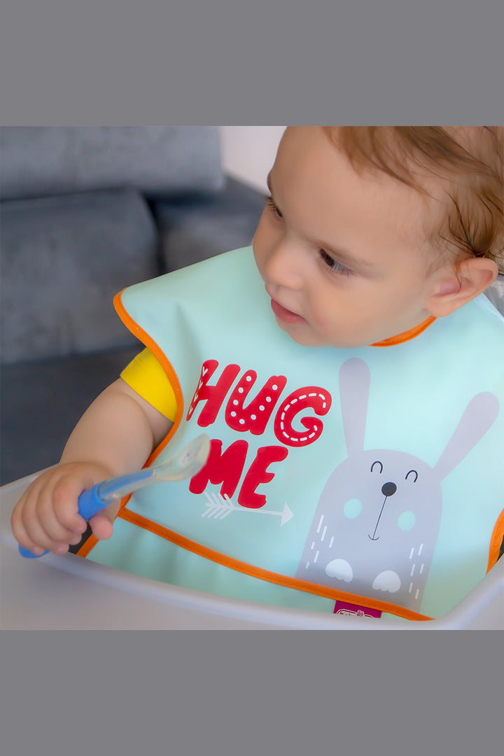 Babyjem Kolay Silinebilir Renkli Desenli Cepli Kollu Su Geçirmez Mama Bebek Önlükleri
