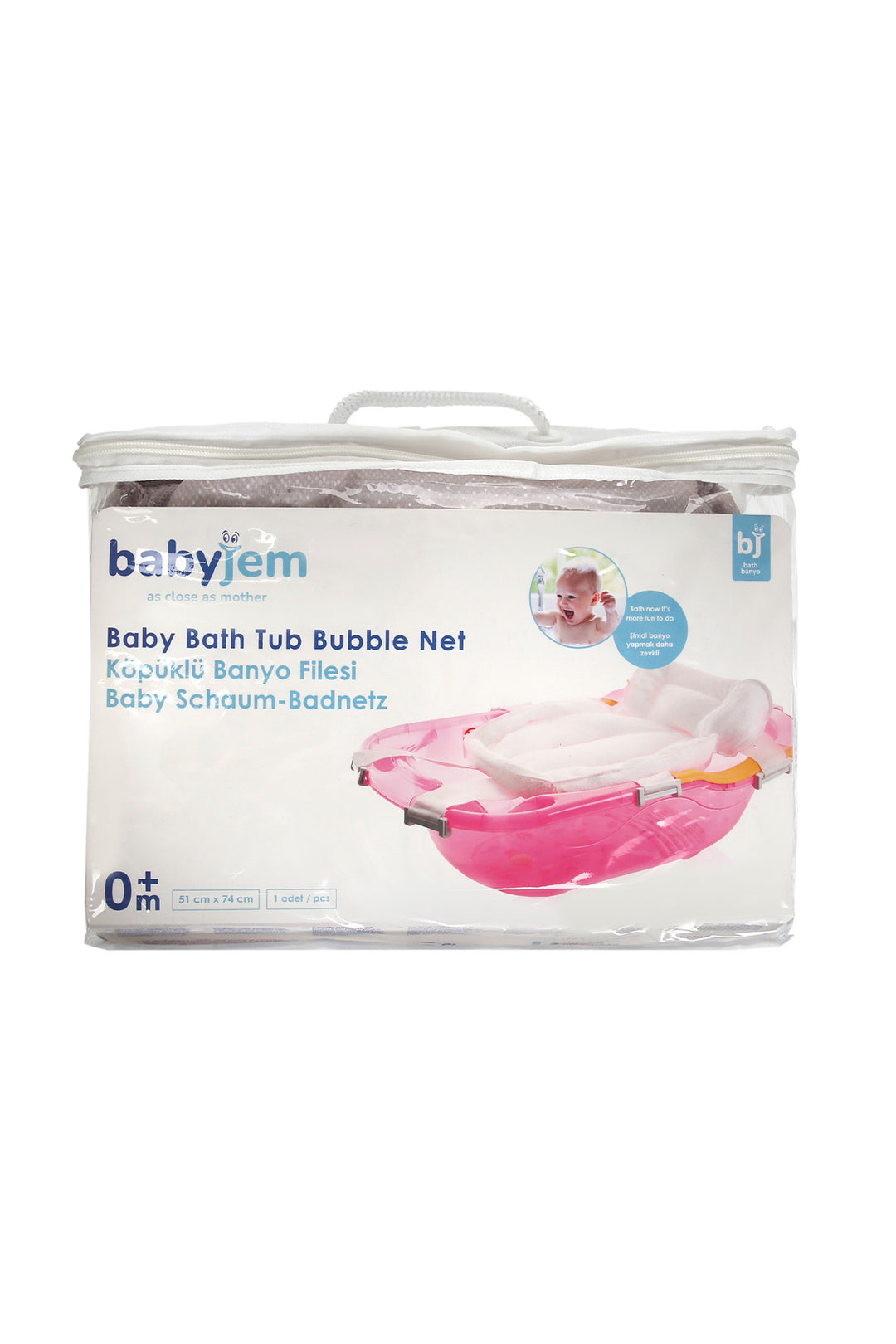 Babyjem 0 Ay+Yumuşak Destekli Kaymaz Yeni Doğan İçin Güvenli Köpüklü Bebek Banyo Filesi