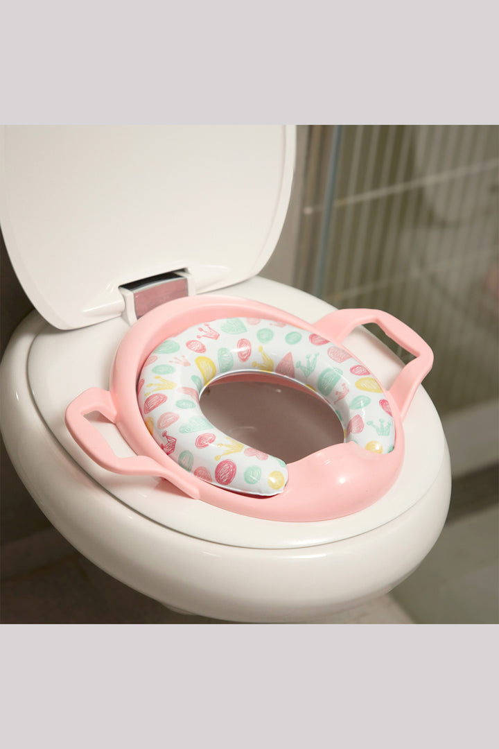 Babyjem Ergonomik Yan Tutma Kollu Kaymaz Tabanlı Eğitici  Klozet Adaptörü