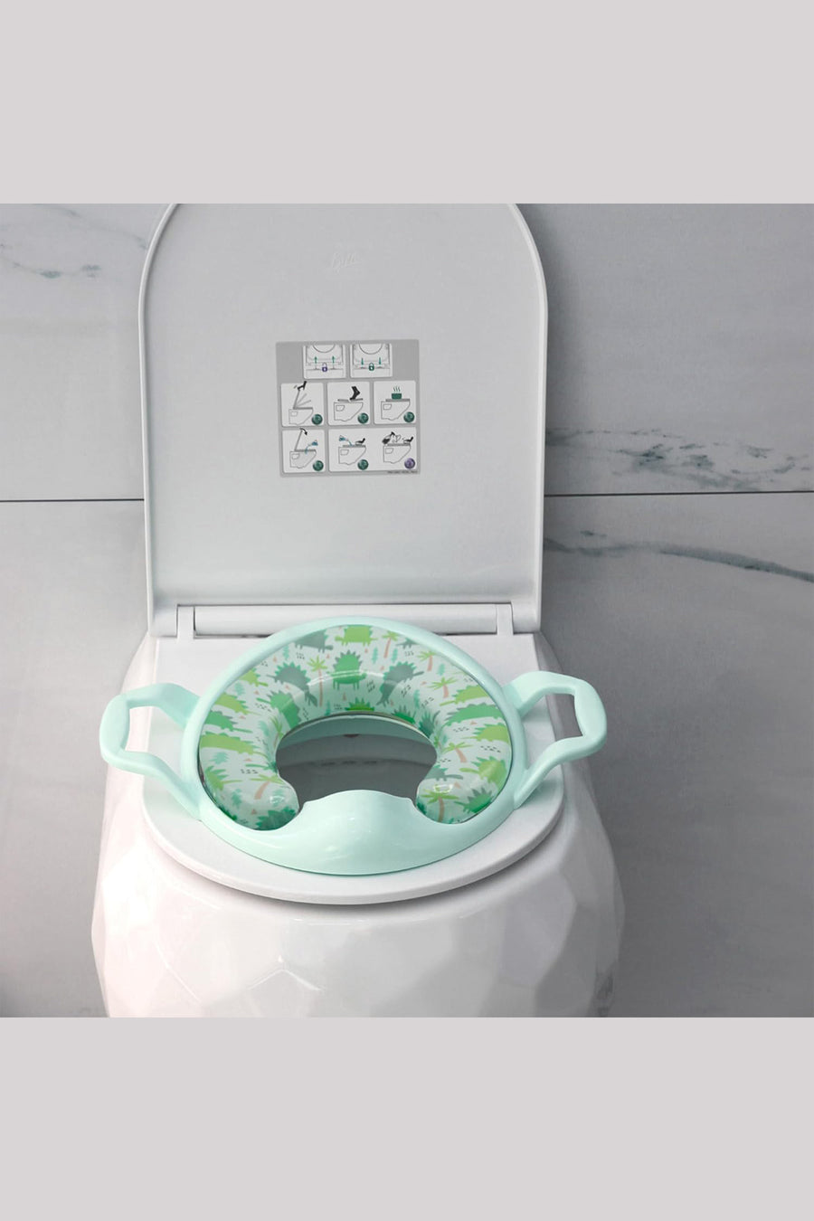 Babyjem Ergonomik Yan Tutma Kollu Kaymaz Tabanlı Eğitici  Klozet Adaptörü