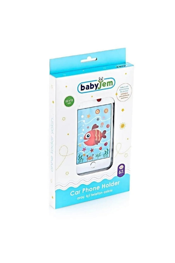 Babyjem Araç İçi Bebekler İçin Görsel Eğlence Desteği 22x13 cm Şeffaf Telefon Askısı